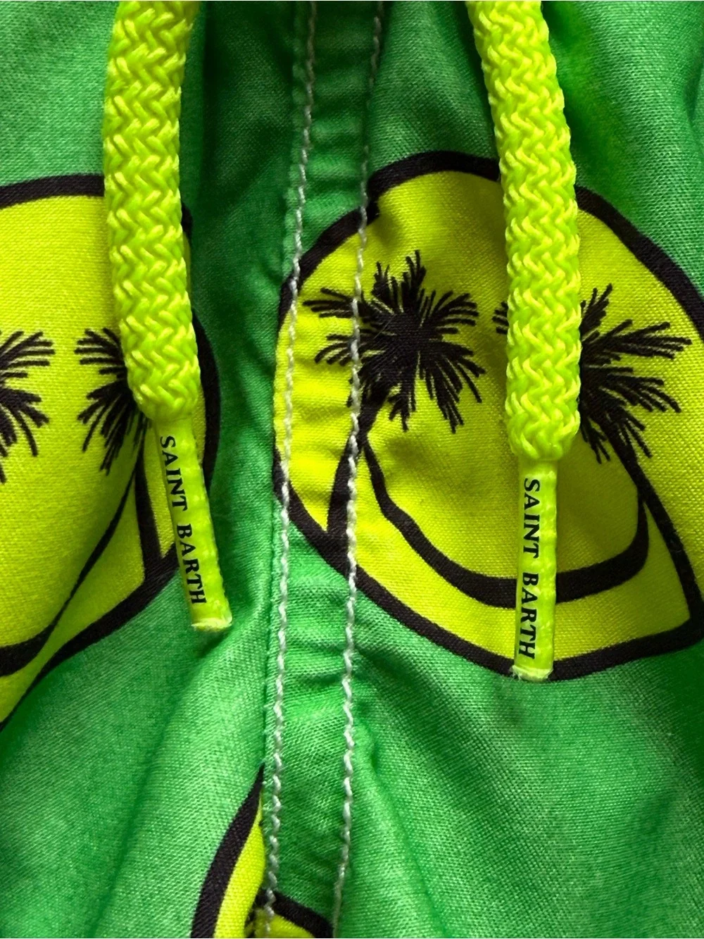 MC2 Saint Barth Boys Smiley Print Palm Swim Shorts - Size 2Y